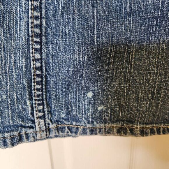 Levi Strauss signature misses 14 L low rise flared blue jeans - Picture 6 of 7